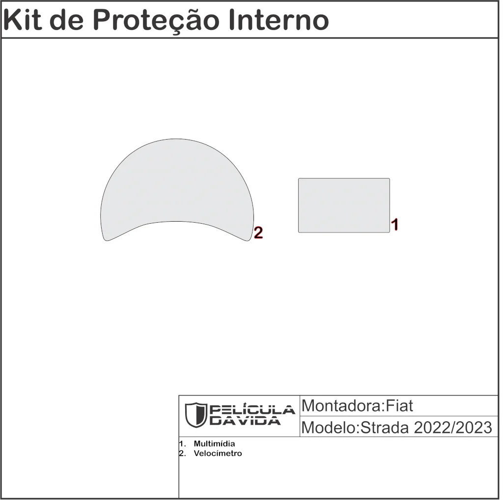 Kit full ppf Fiat Strada 2022 2023