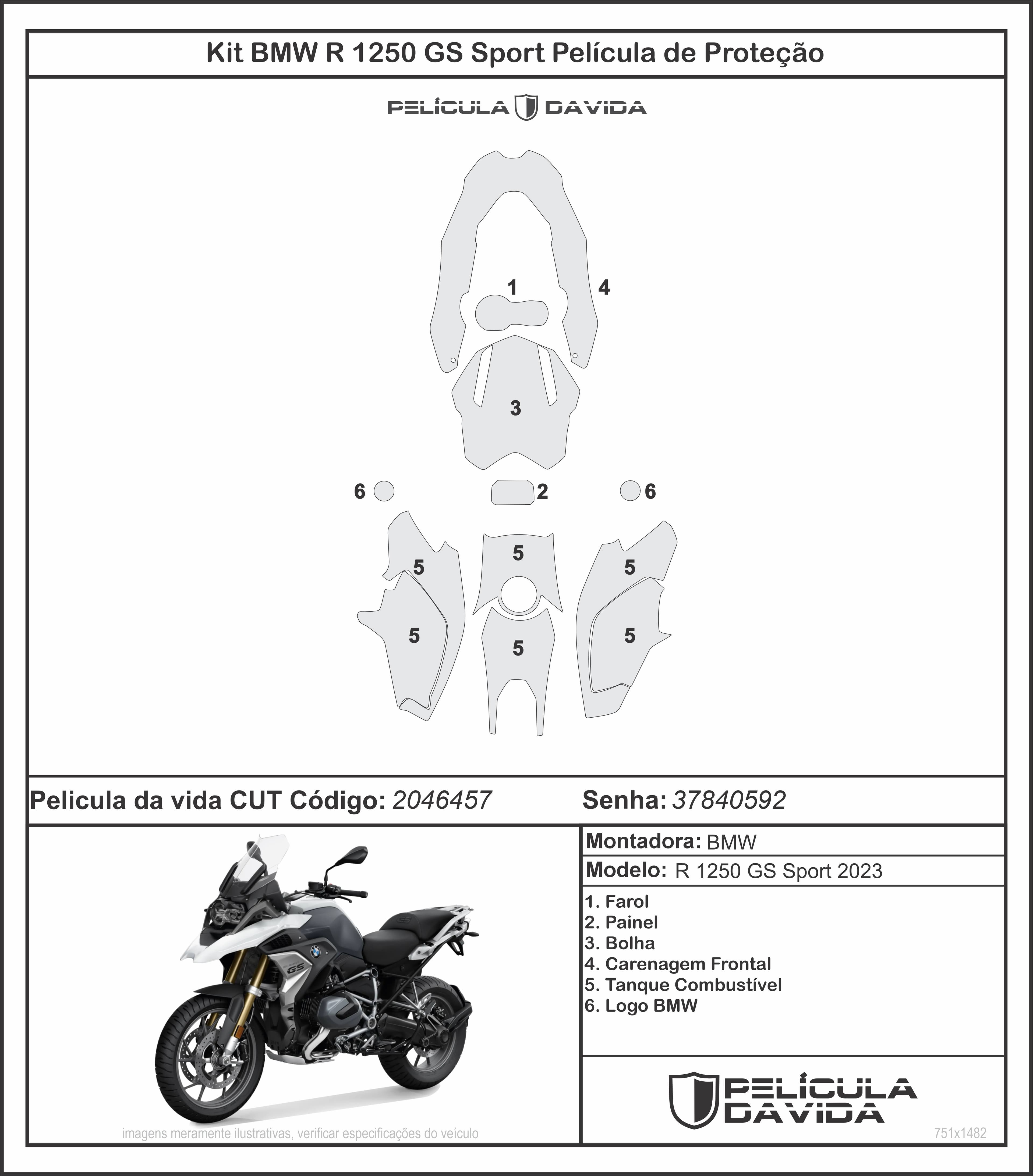 Kit bmw r 1250 gs Sport