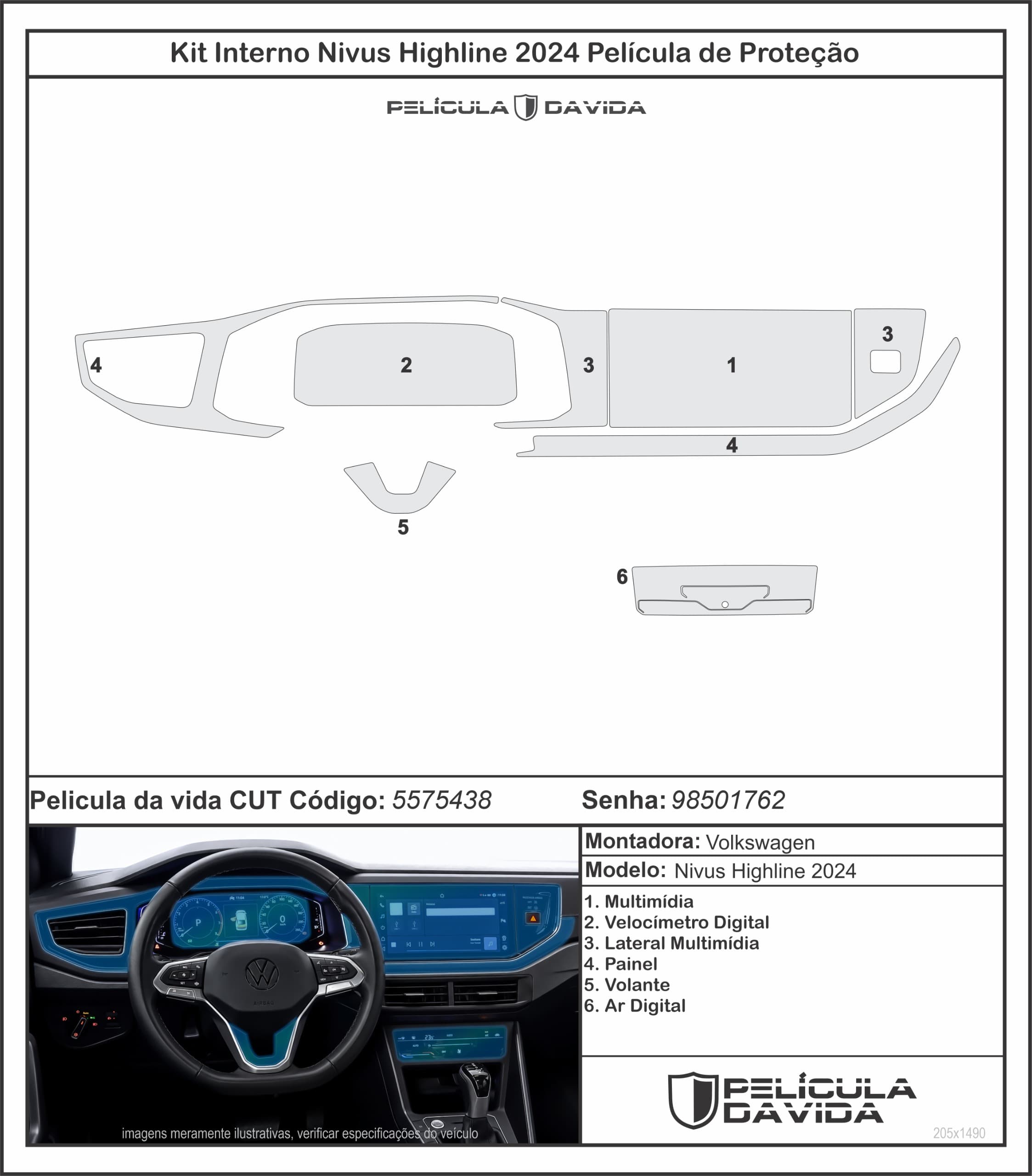 Kit Interno Nivus Highline 2024