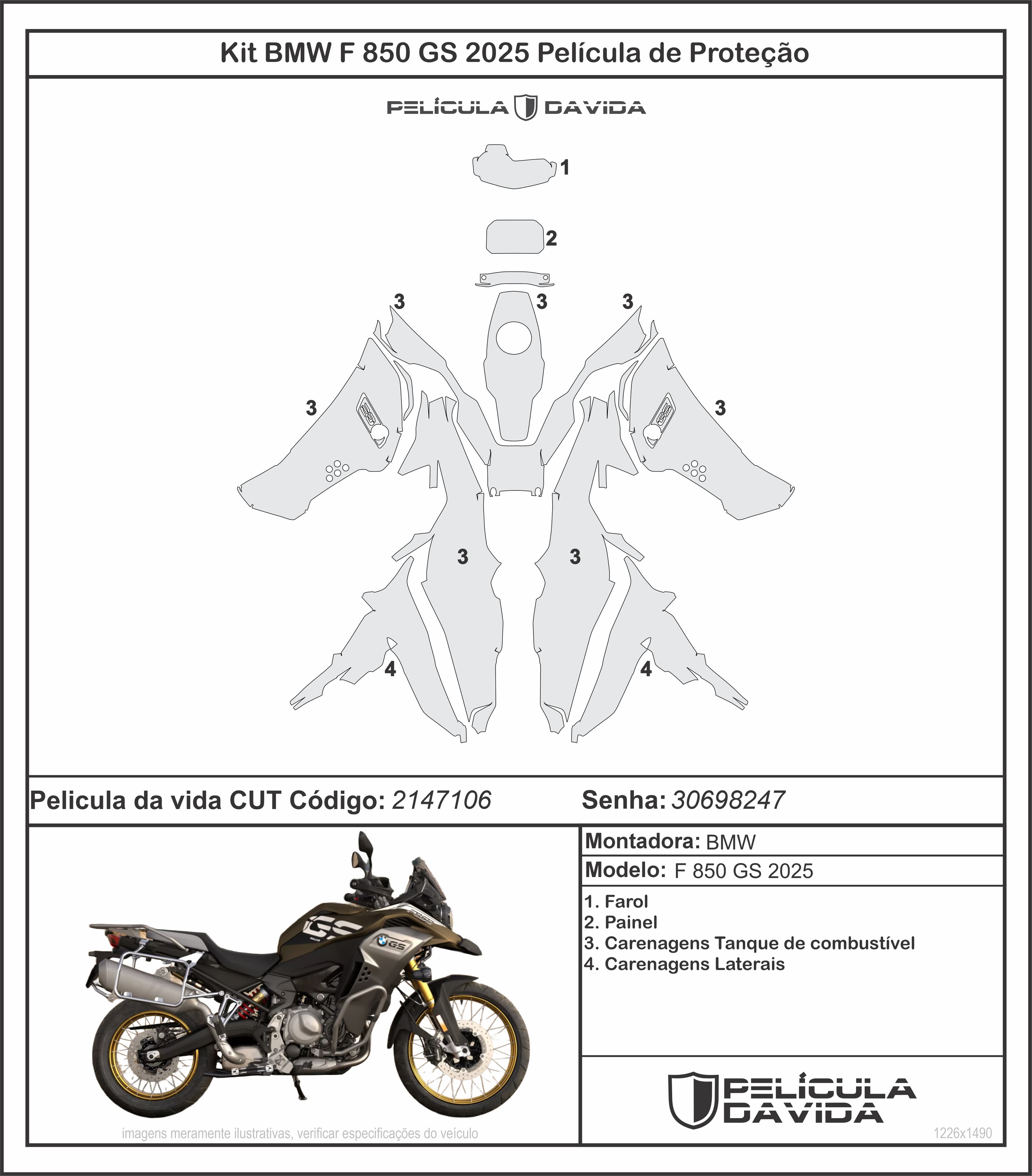 kit bmw f 850 gs 2025